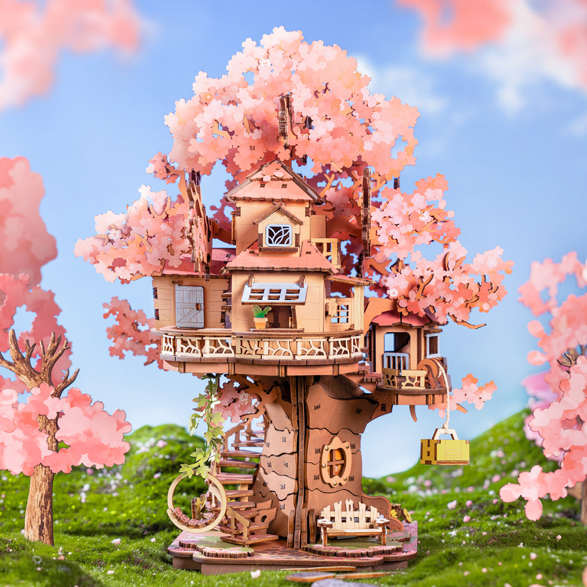 Cherry Blossom Treehouse 3D Puzzle