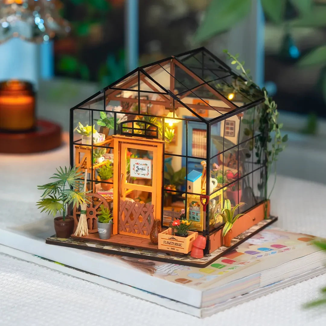 Charming Flower House Miniature DIY