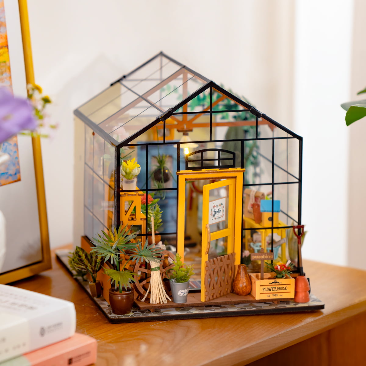Charming Flower House Miniature DIY