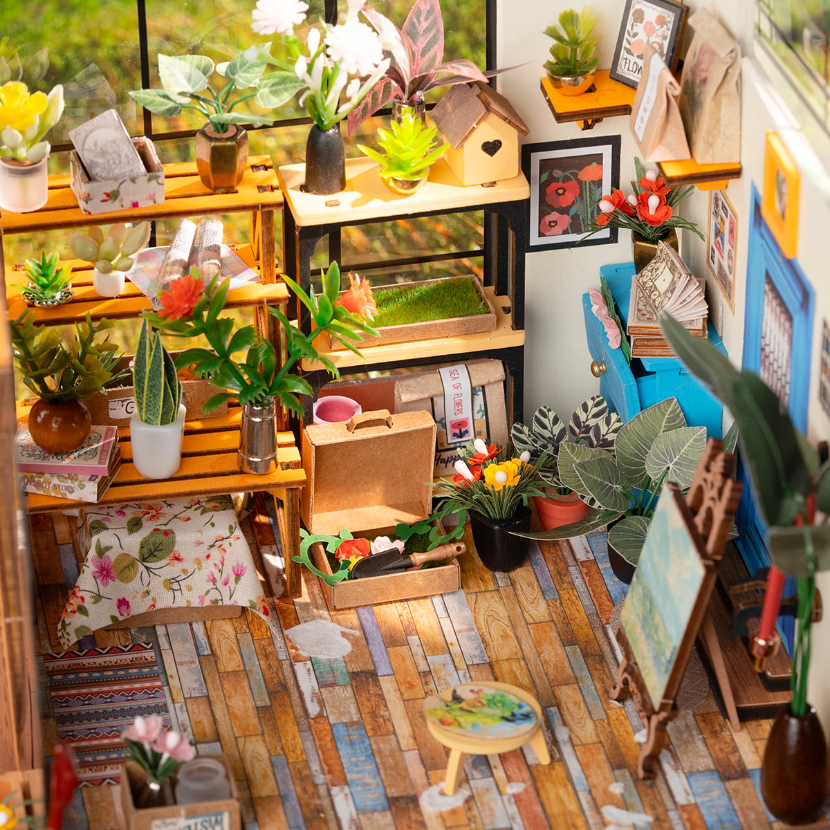 Charming Flower House Miniature DIY