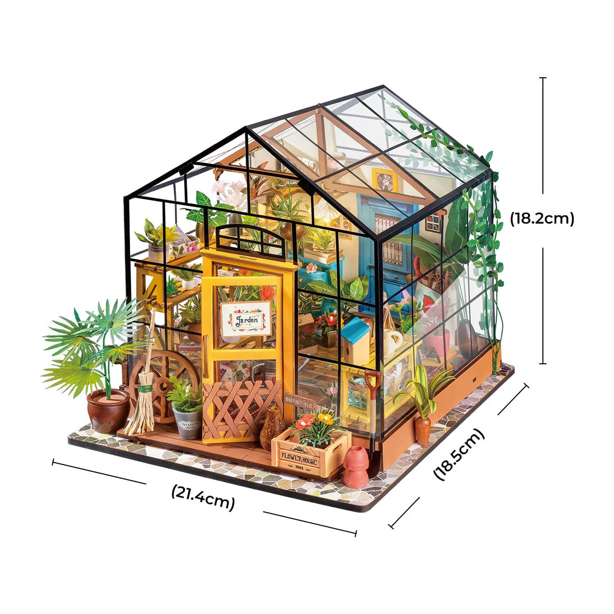 Charming Flower House Miniature DIY