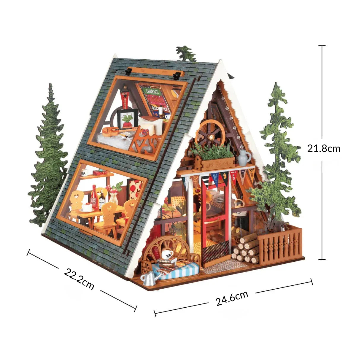 Swiss Chalet Miniature DIY House