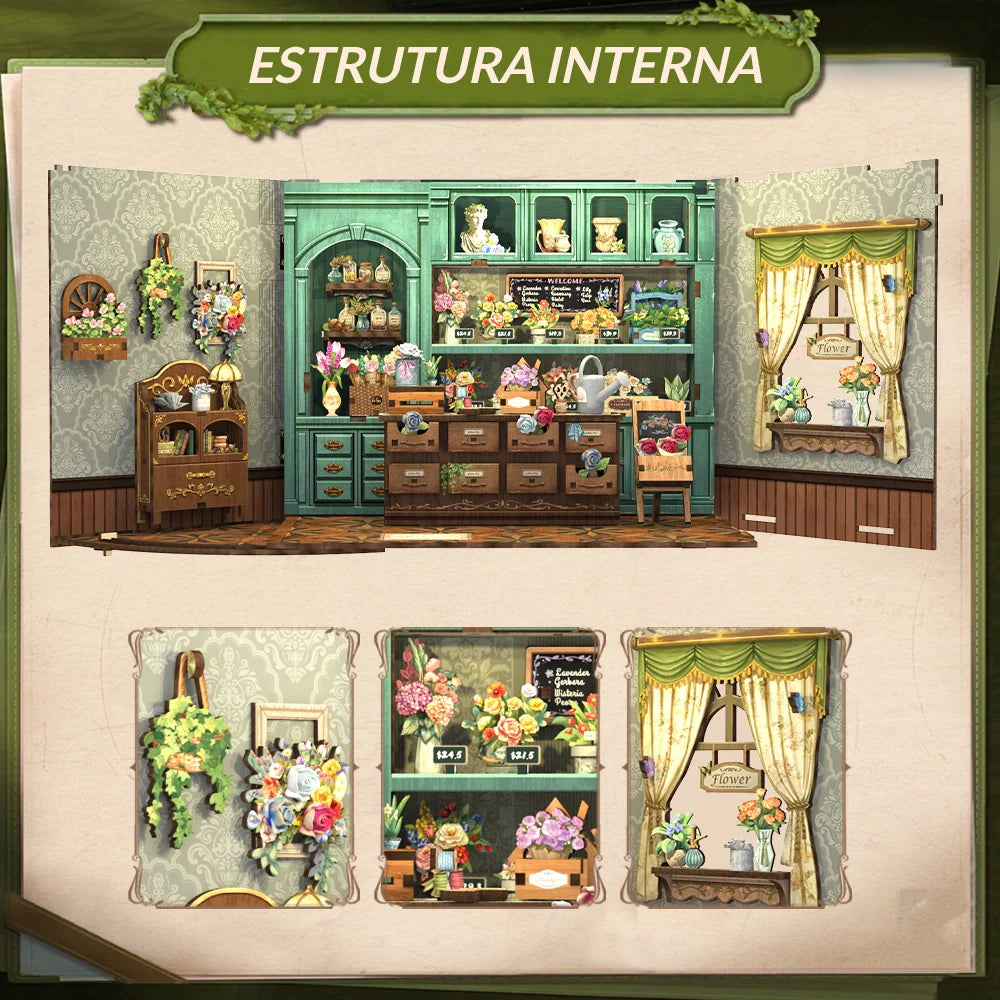 Enchanted Flower Shop Miniature DIY