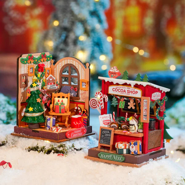 Enchanted Christmas - Hot Chocolate Shop Miniature DIY