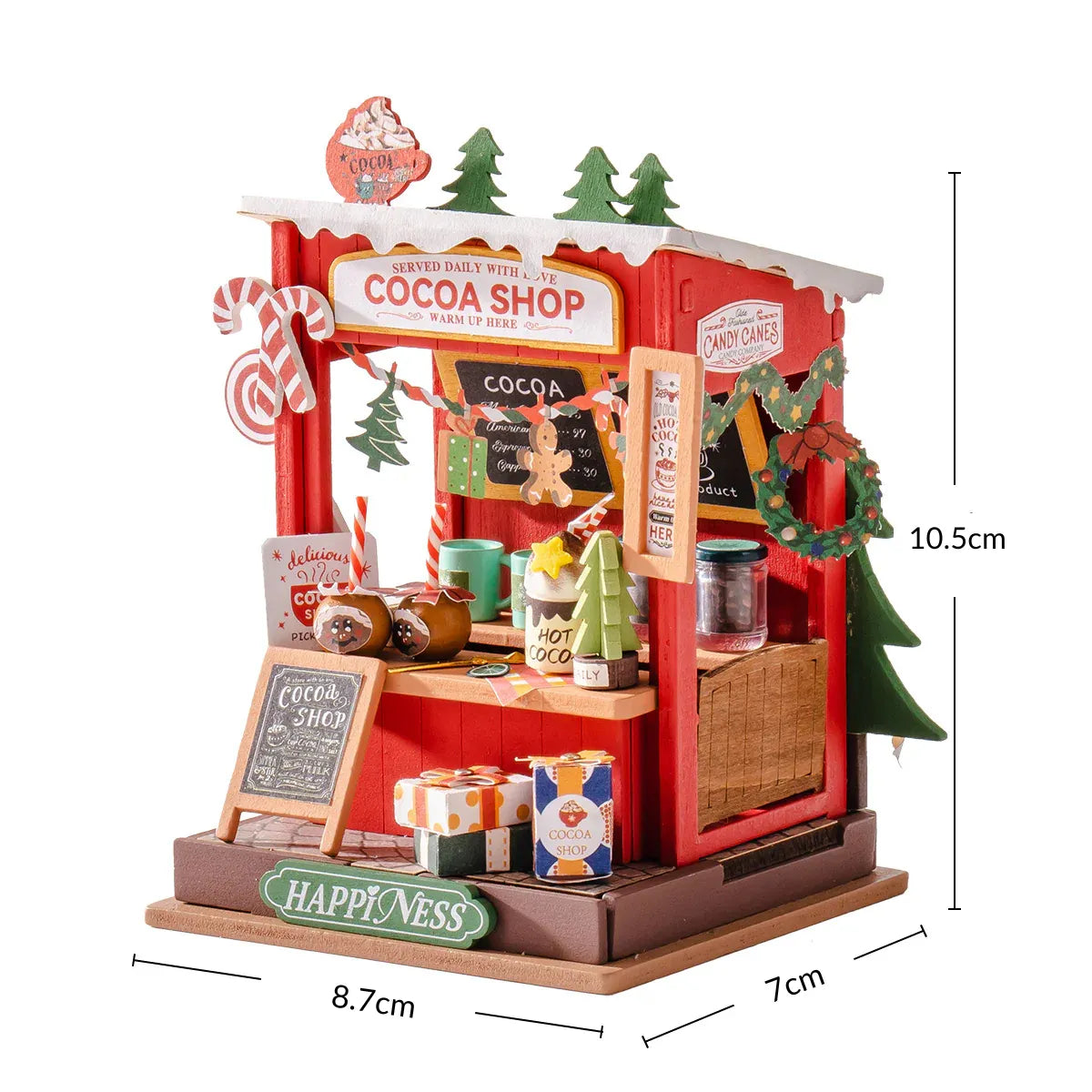 Enchanted Christmas - Hot Chocolate Shop Miniature DIY