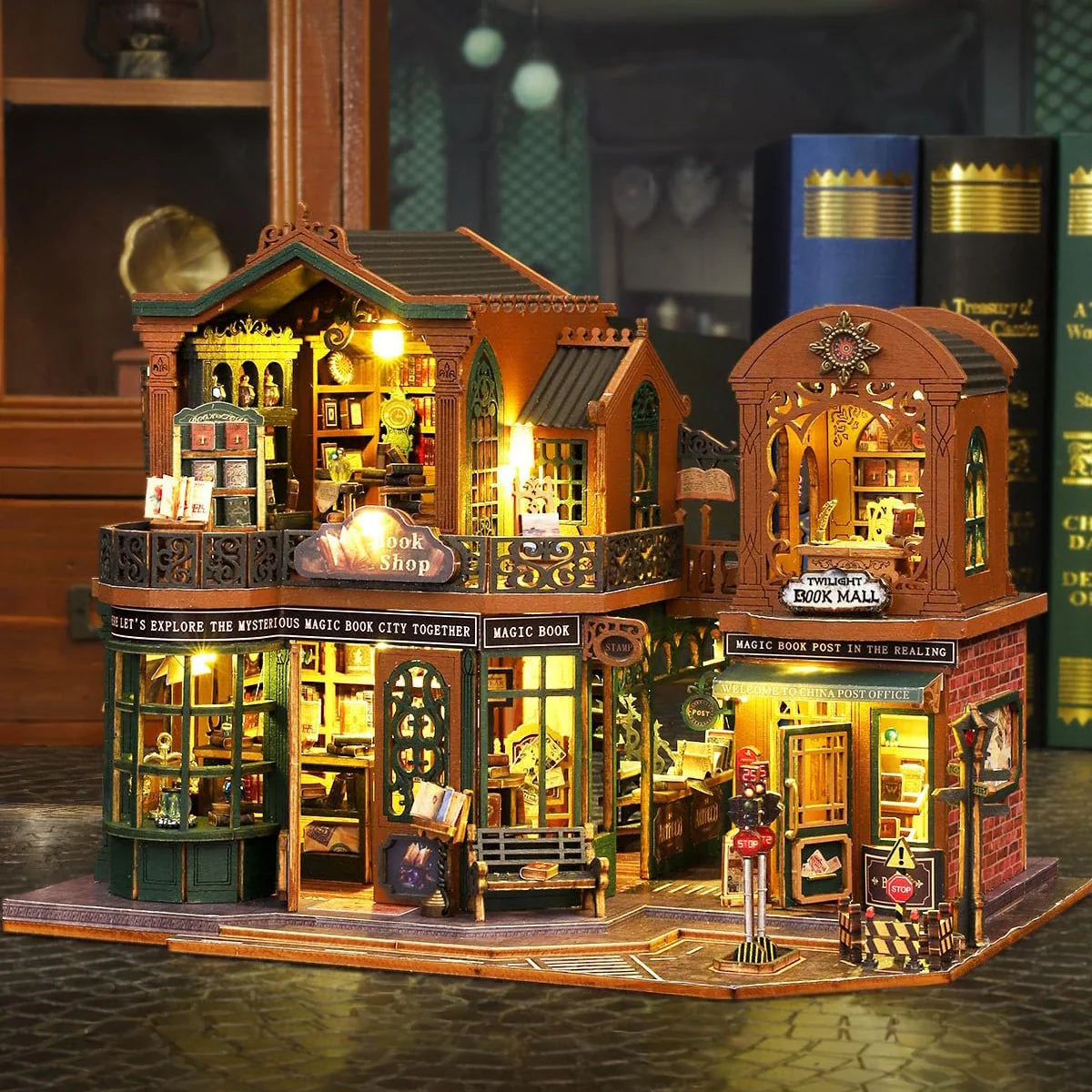 Twilight Bookstore Miniature House DIY