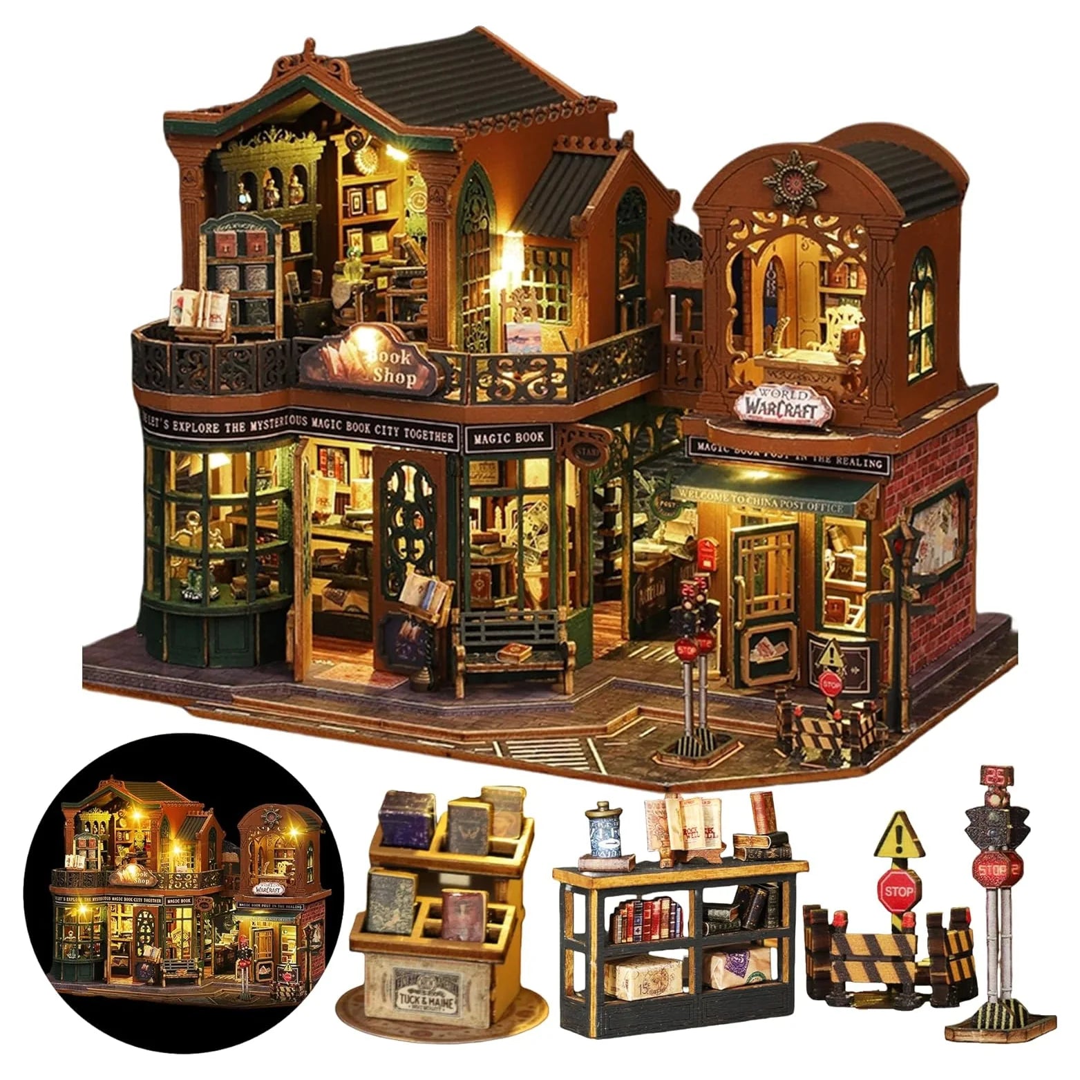 Twilight Bookstore Miniature House DIY