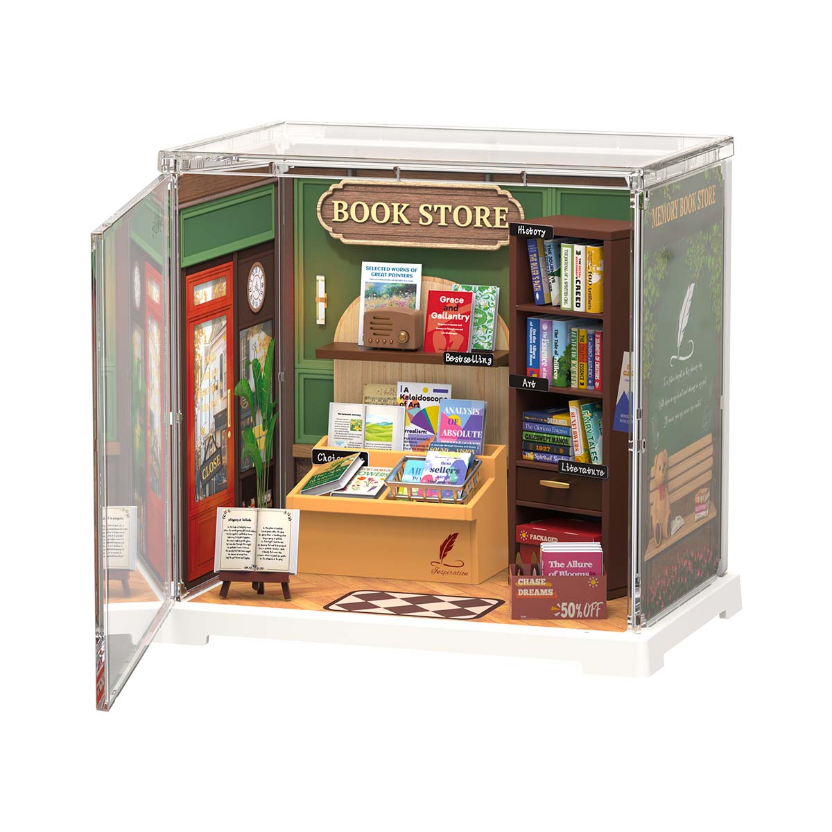 Nostalgic Bookstore Miniature DIY
