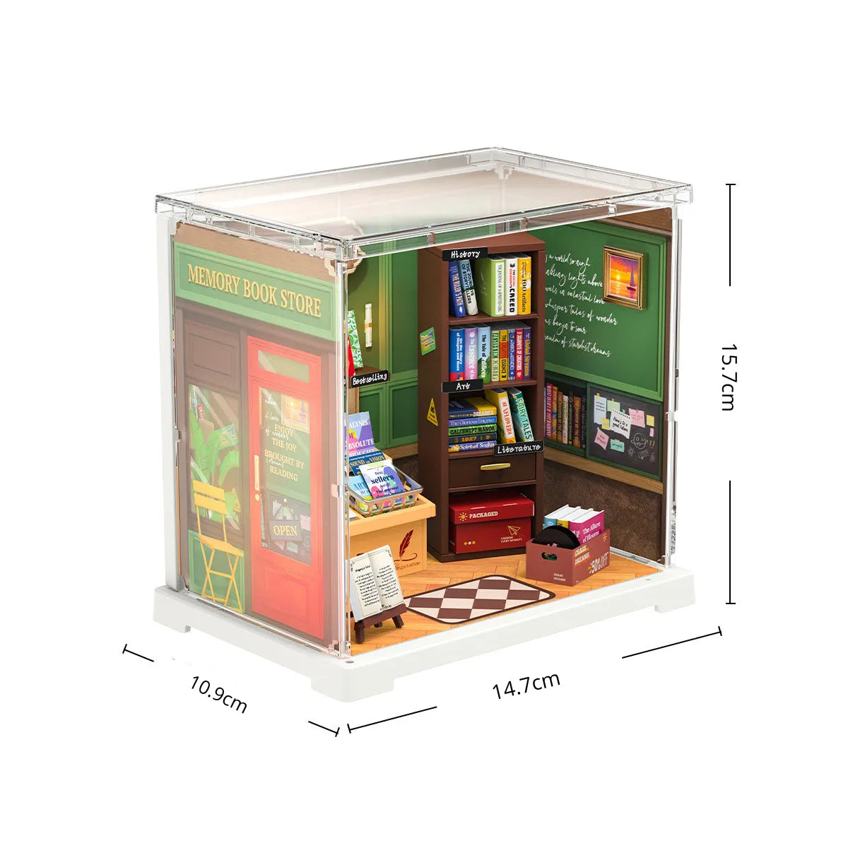 Nostalgic Bookstore Miniature DIY