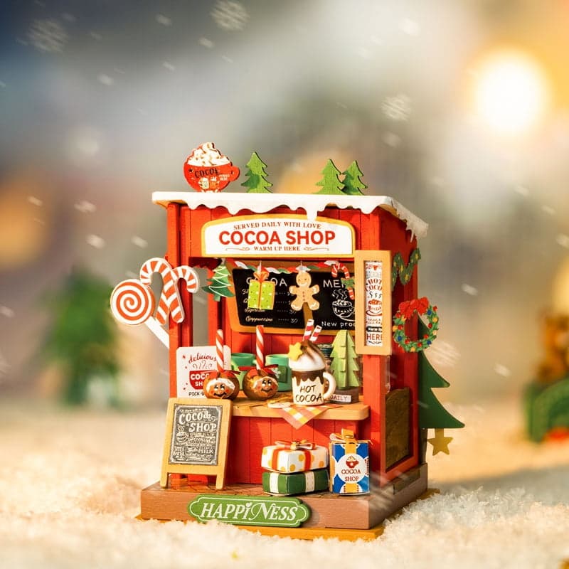 Enchanted Christmas - Hot Chocolate Shop Miniature DIY