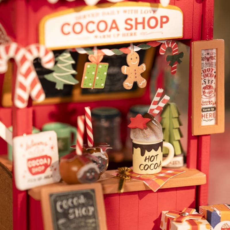 Enchanted Christmas - Hot Chocolate Shop Miniature DIY