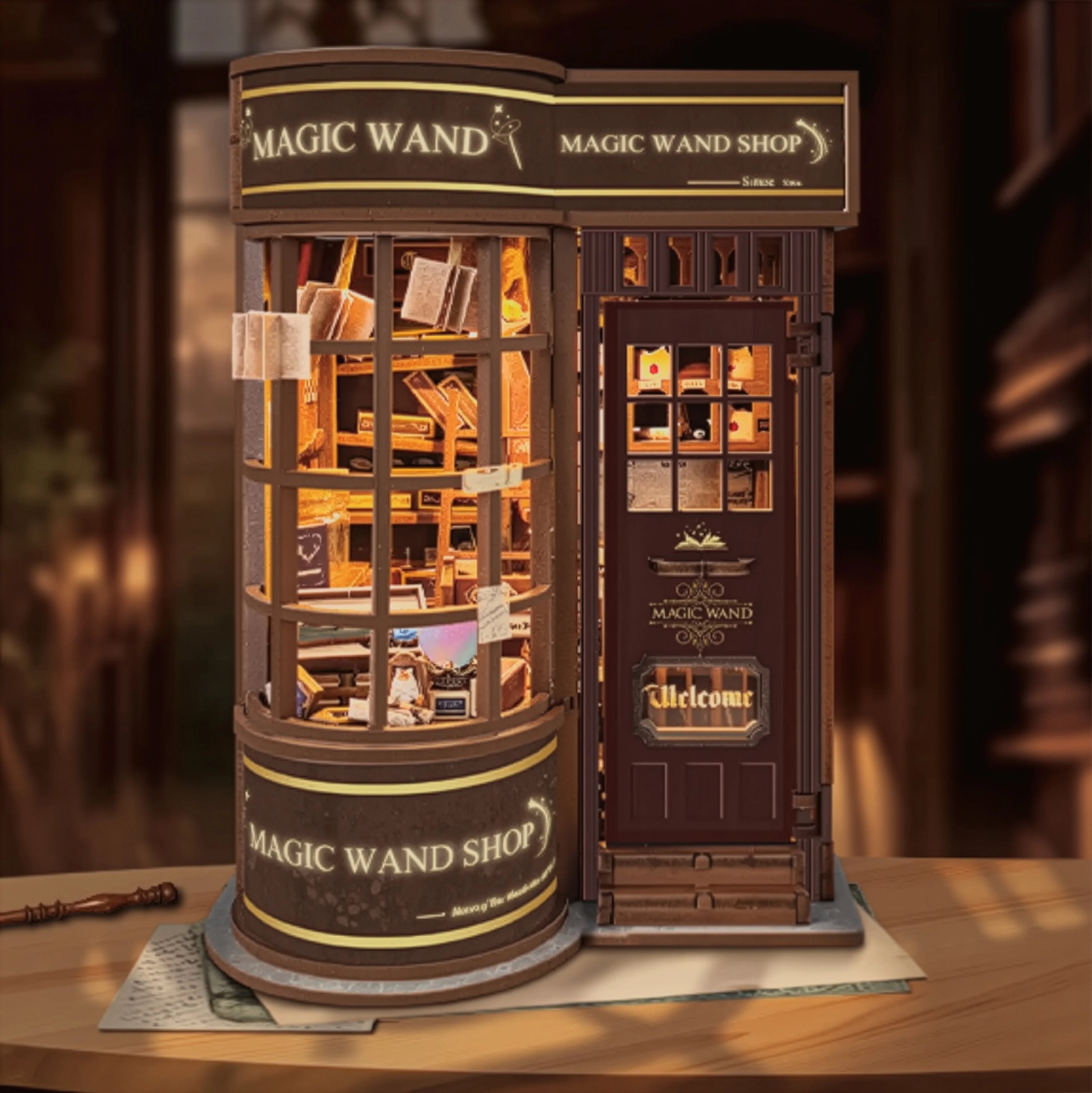 Magic Wand Shop Book Nook DIY
