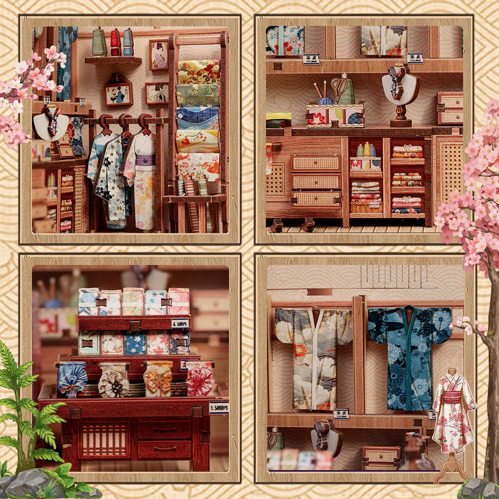 Japanese Kimono Miniature House DIY Store