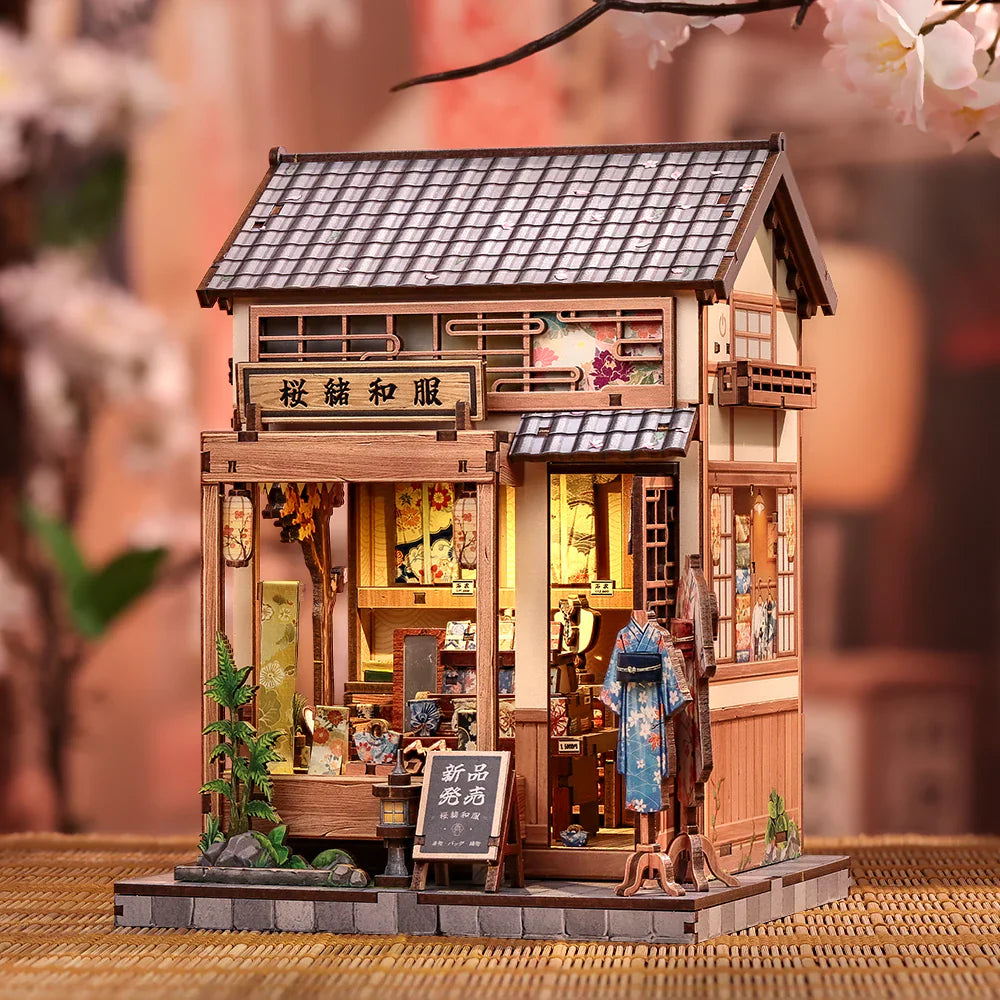 Japanese Kimono Miniature House DIY Store