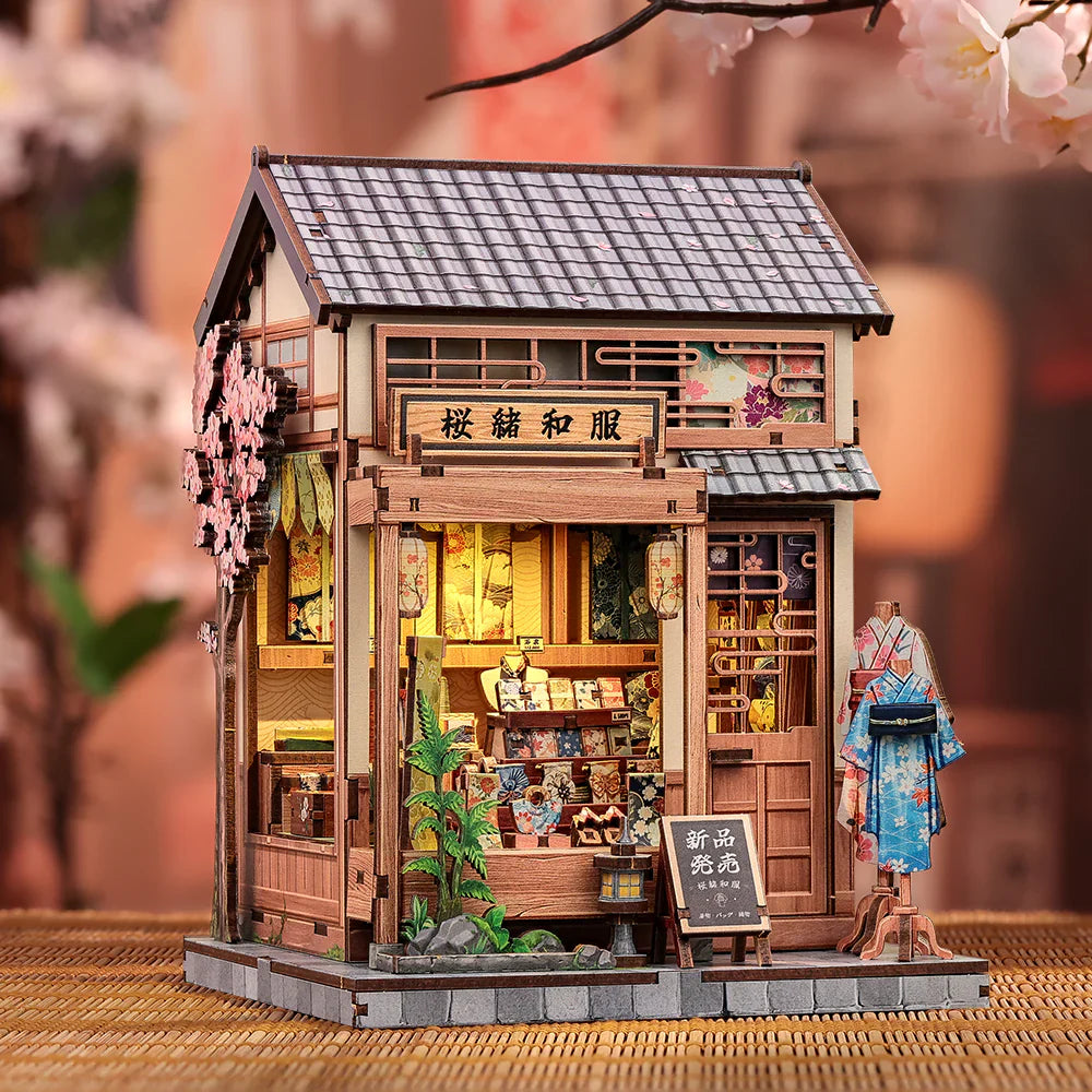 Japanese Kimono Miniature House DIY Store