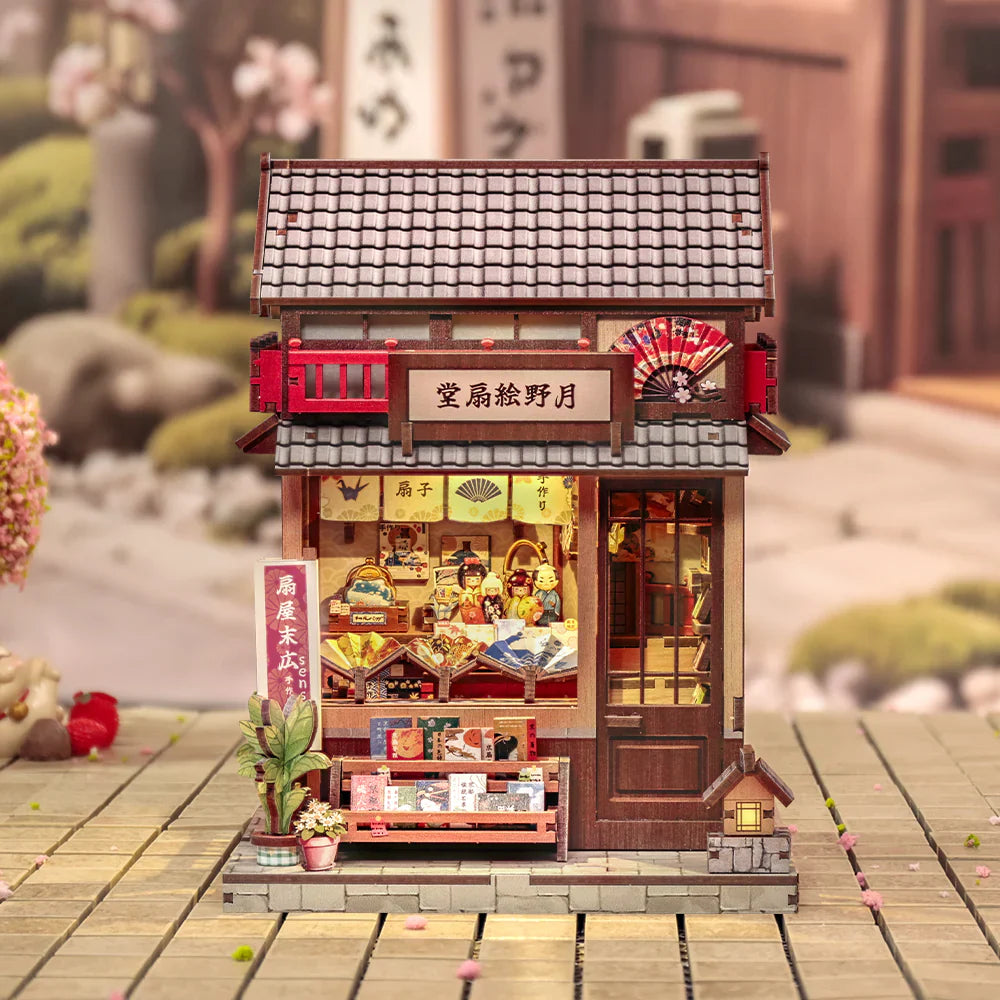 Japanese Fan Shop Miniature House DIY