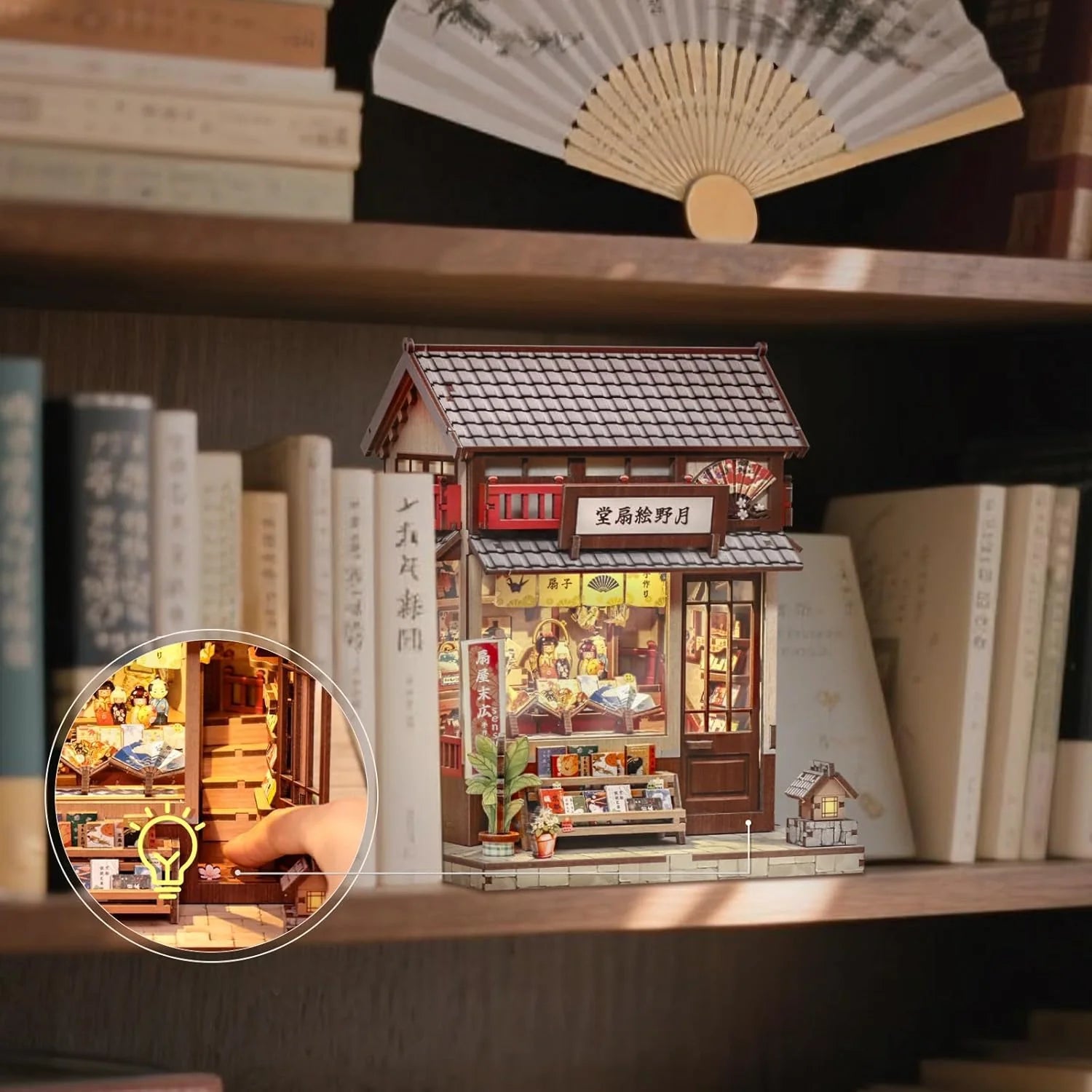 Japanese Fan Shop Miniature House DIY