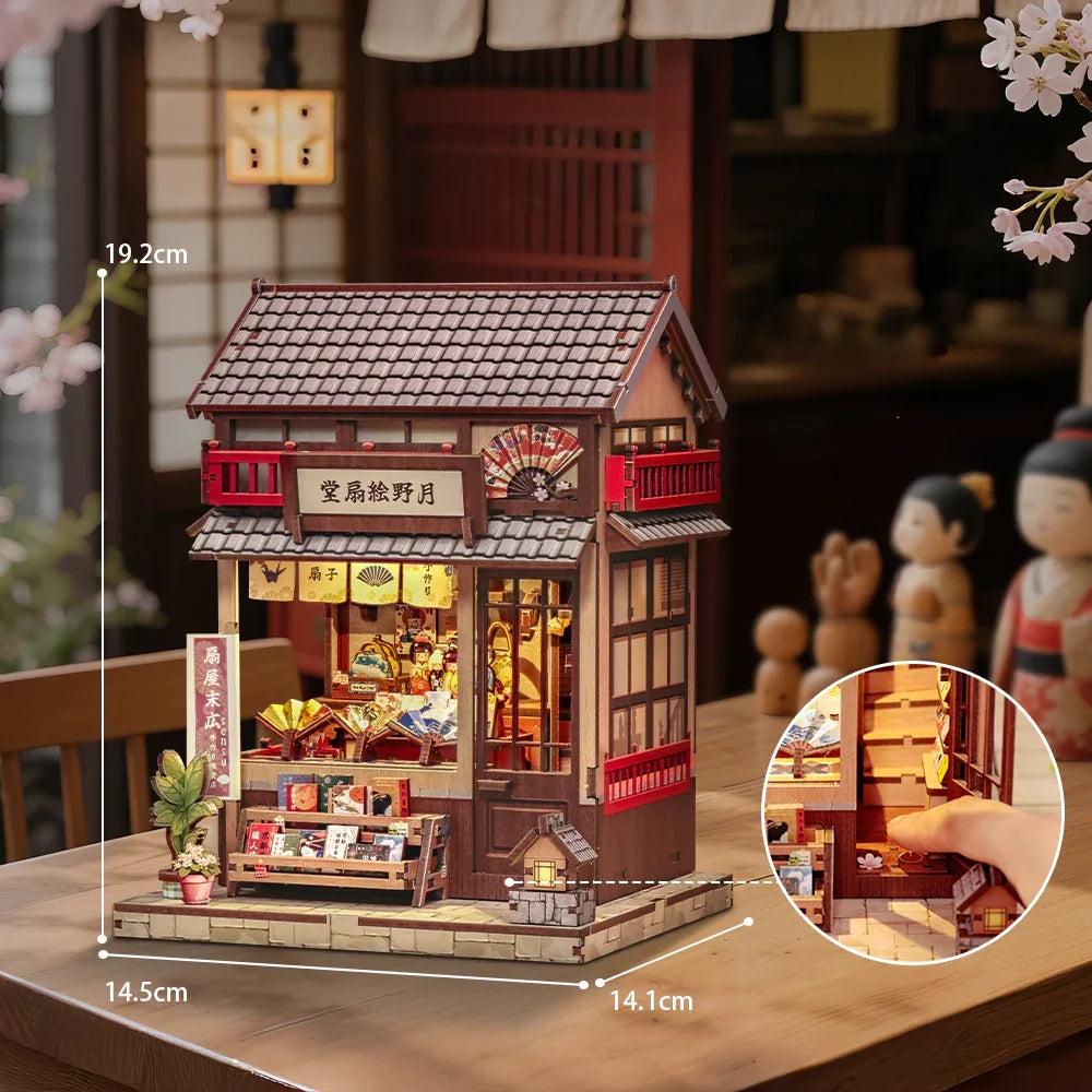 Japanese Fan Shop Miniature House DIY