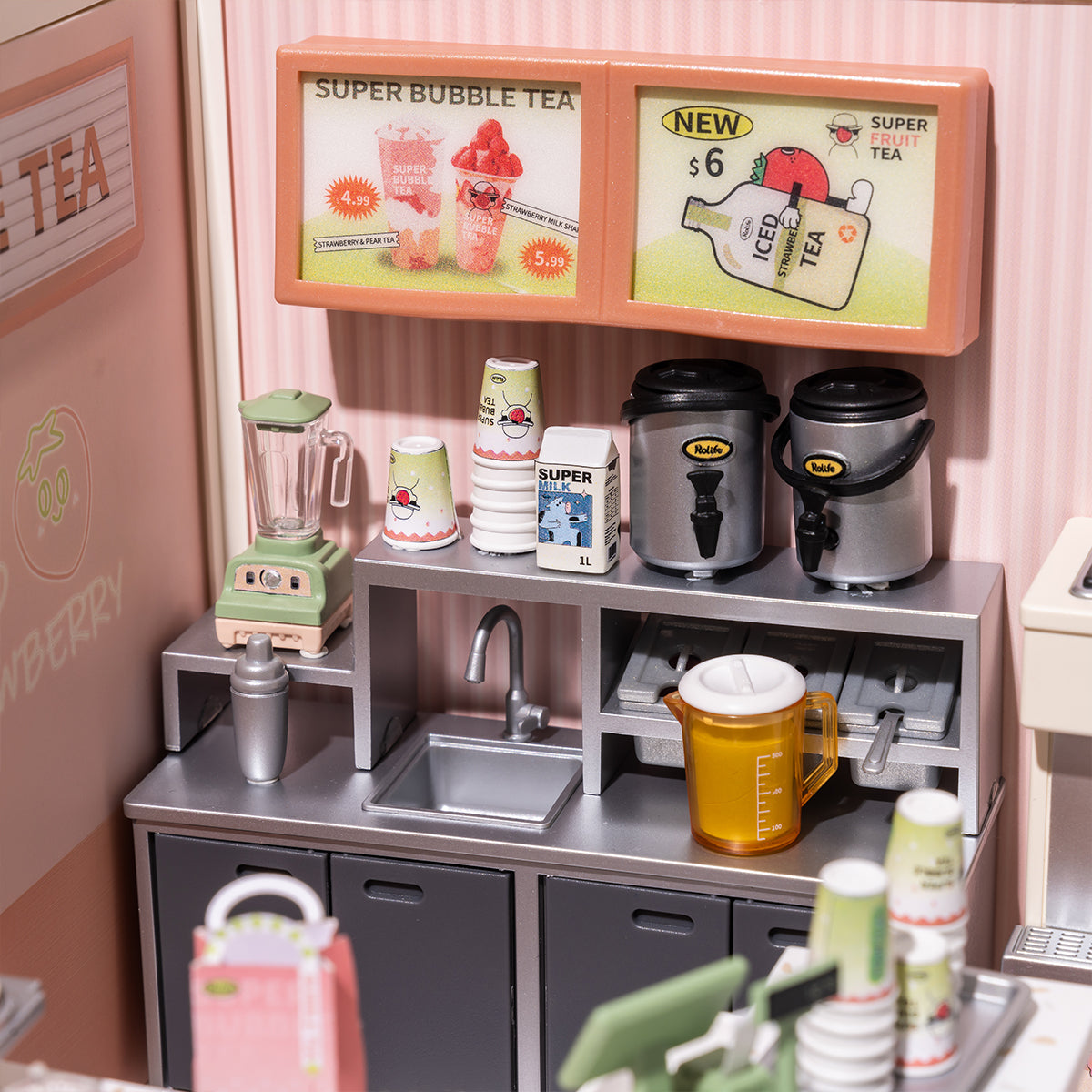 Super Bubble Tea Miniature DIY Shop