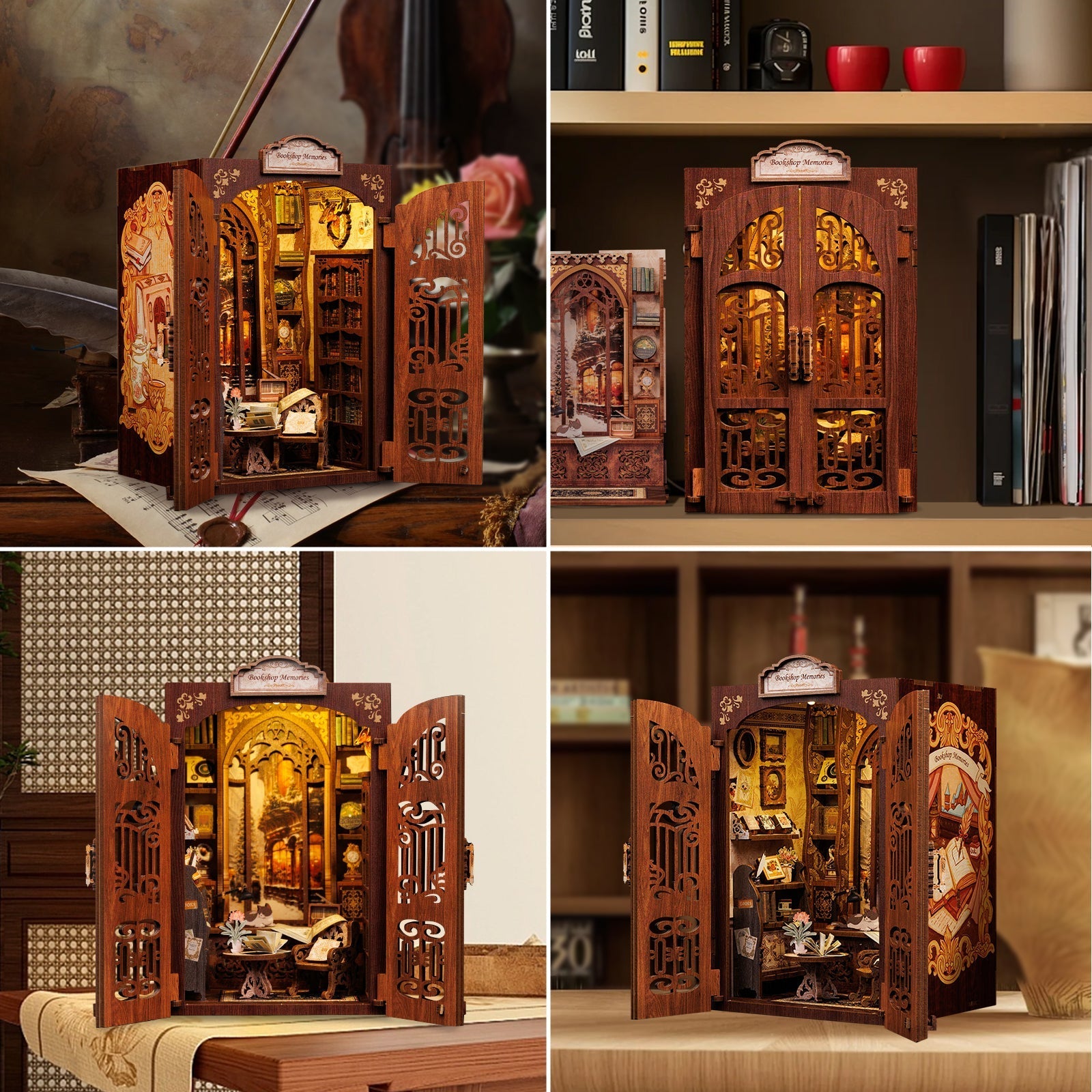 Memories of a Bookstore Book Nook DIY