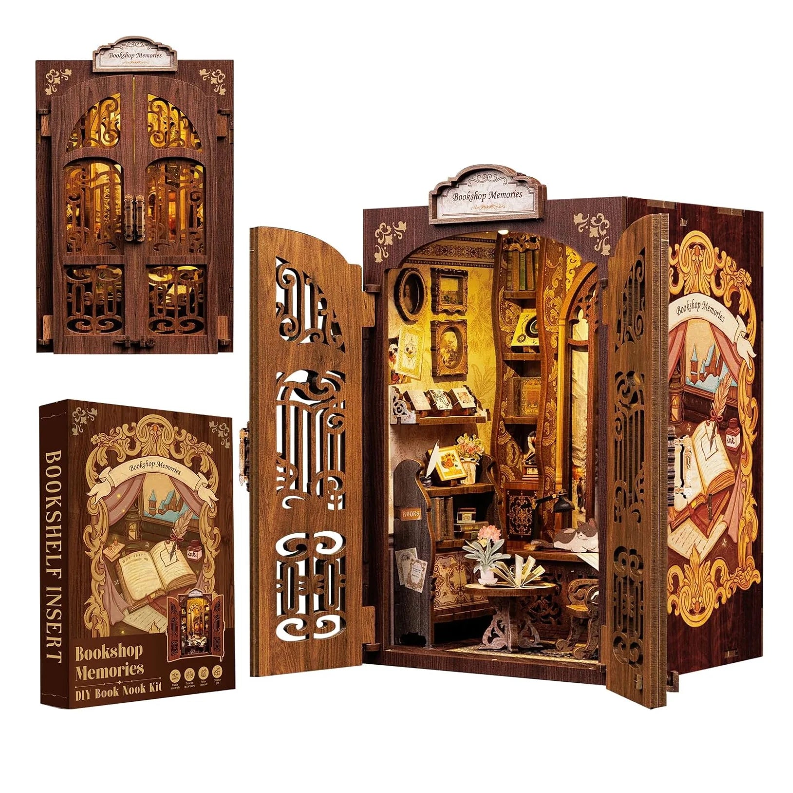 Memories of a Bookstore Book Nook DIY