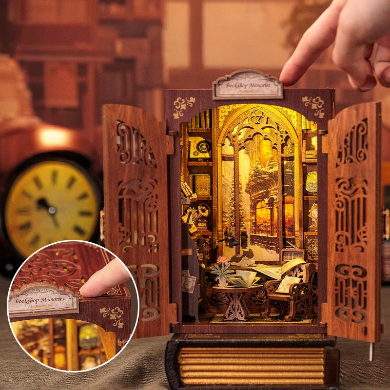 Memories of a Bookstore Book Nook DIY