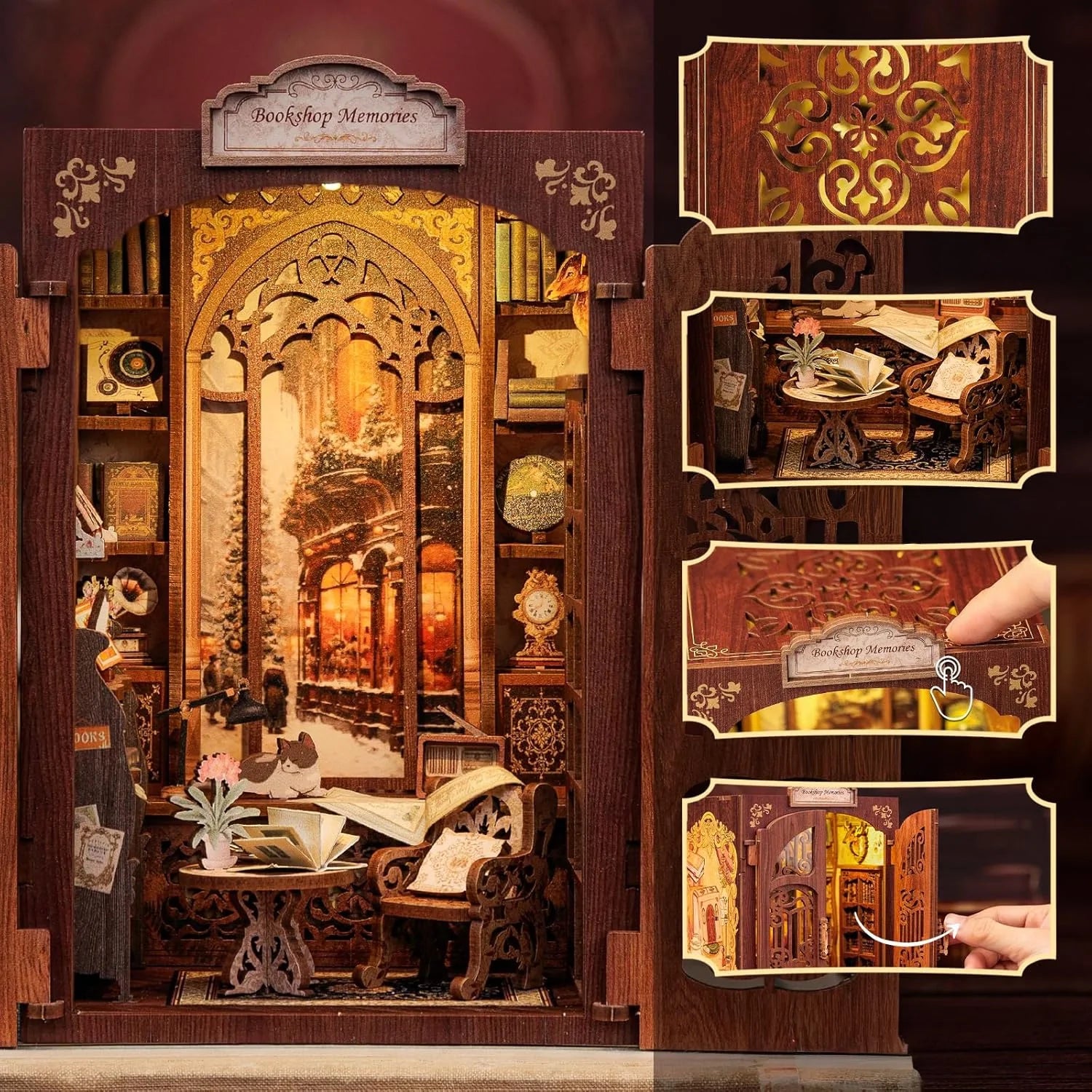 Memories of a Bookstore Book Nook DIY