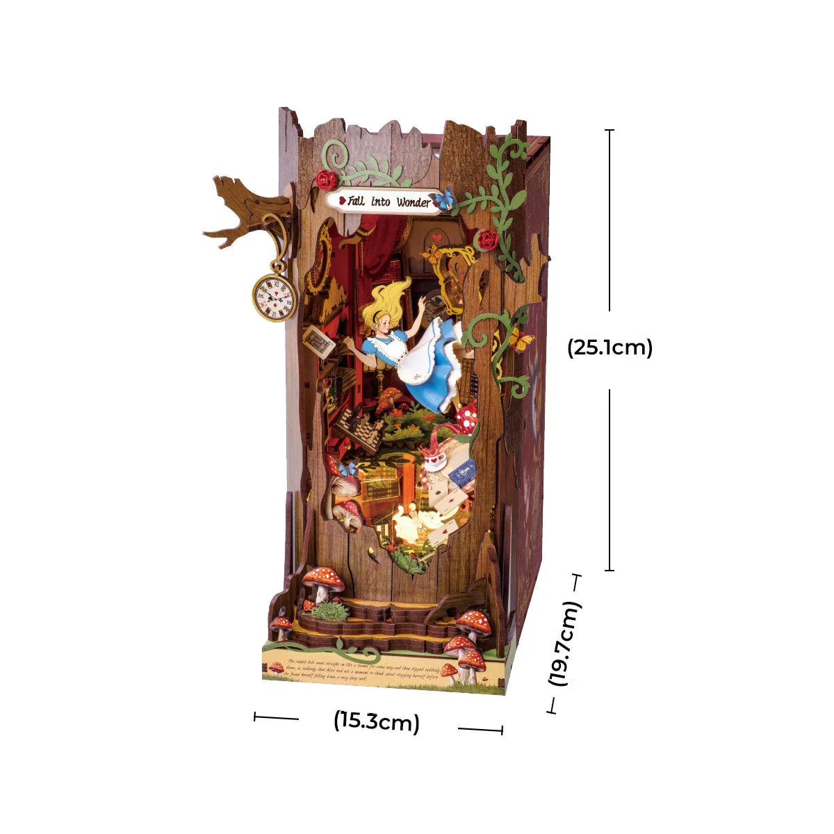 Diving into Wonderland Book Nook DIY