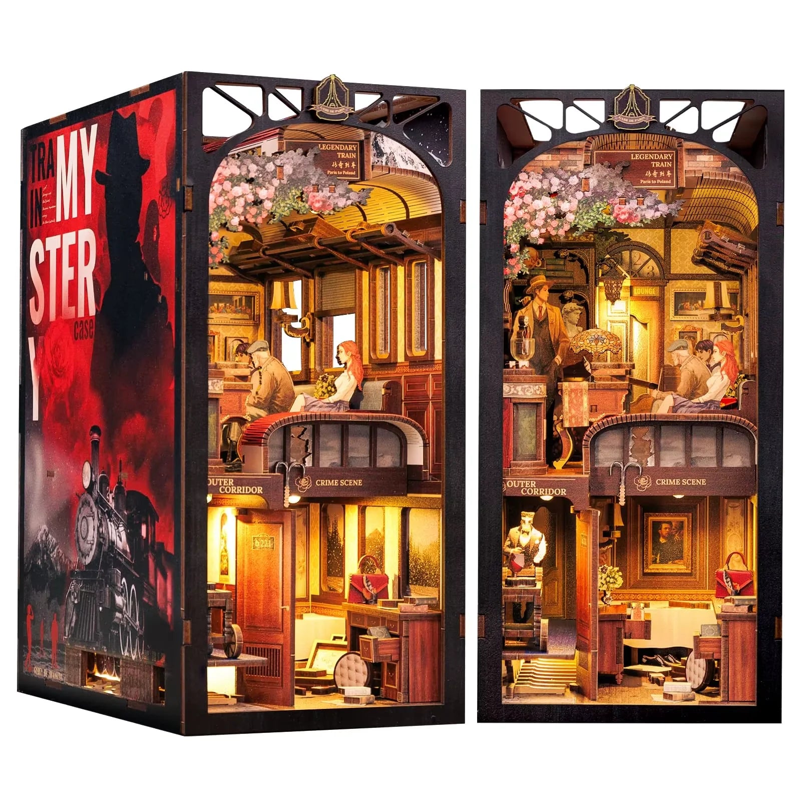 Mystery on the Train Book Nook DIY