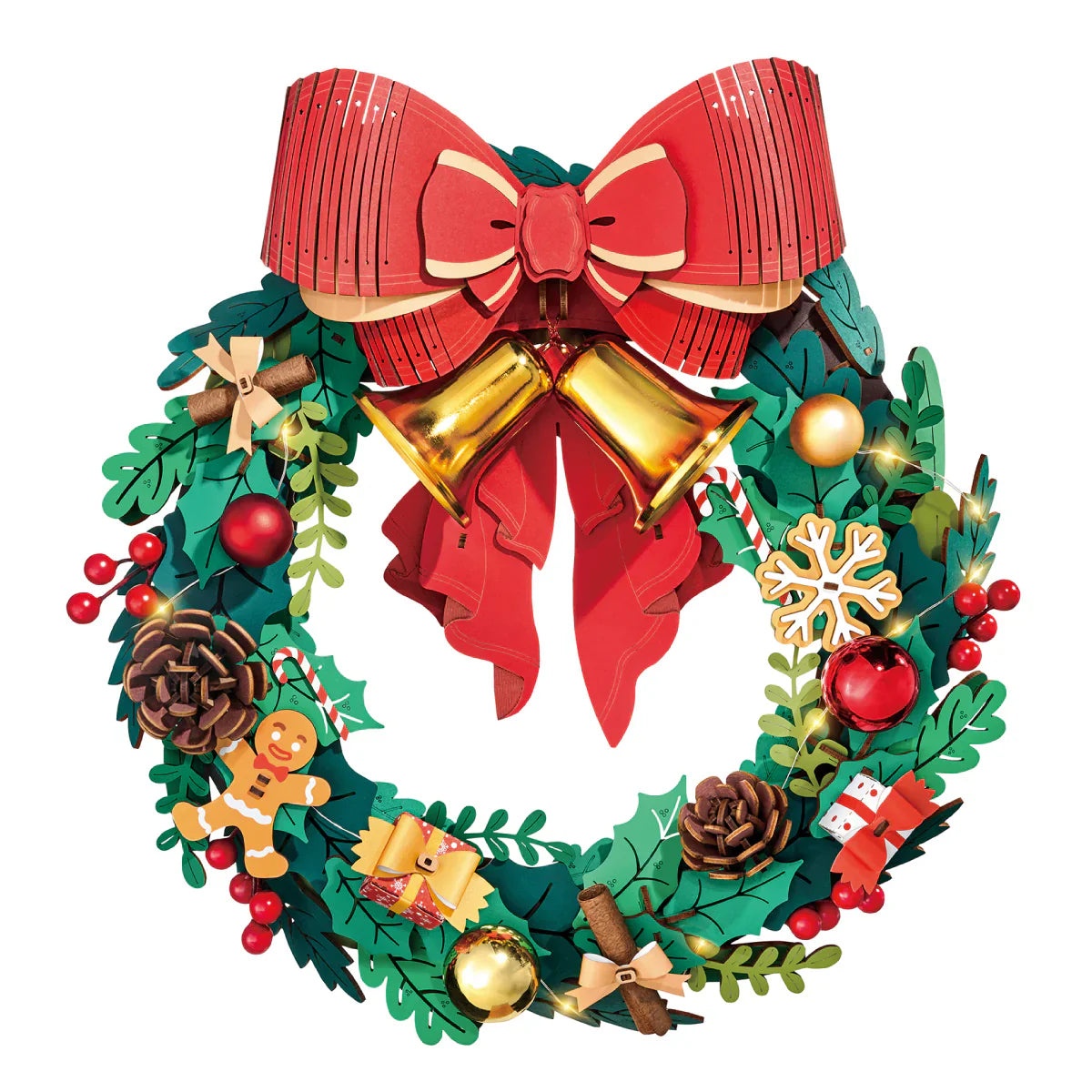 Enchanted Christmas – Festive 3D Puzzle Wreath