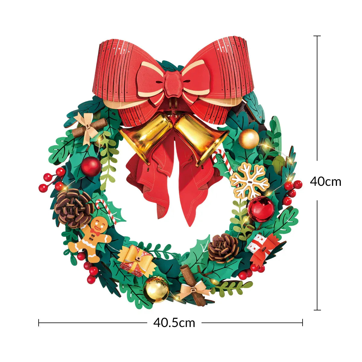 Enchanted Christmas – Festive 3D Puzzle Wreath