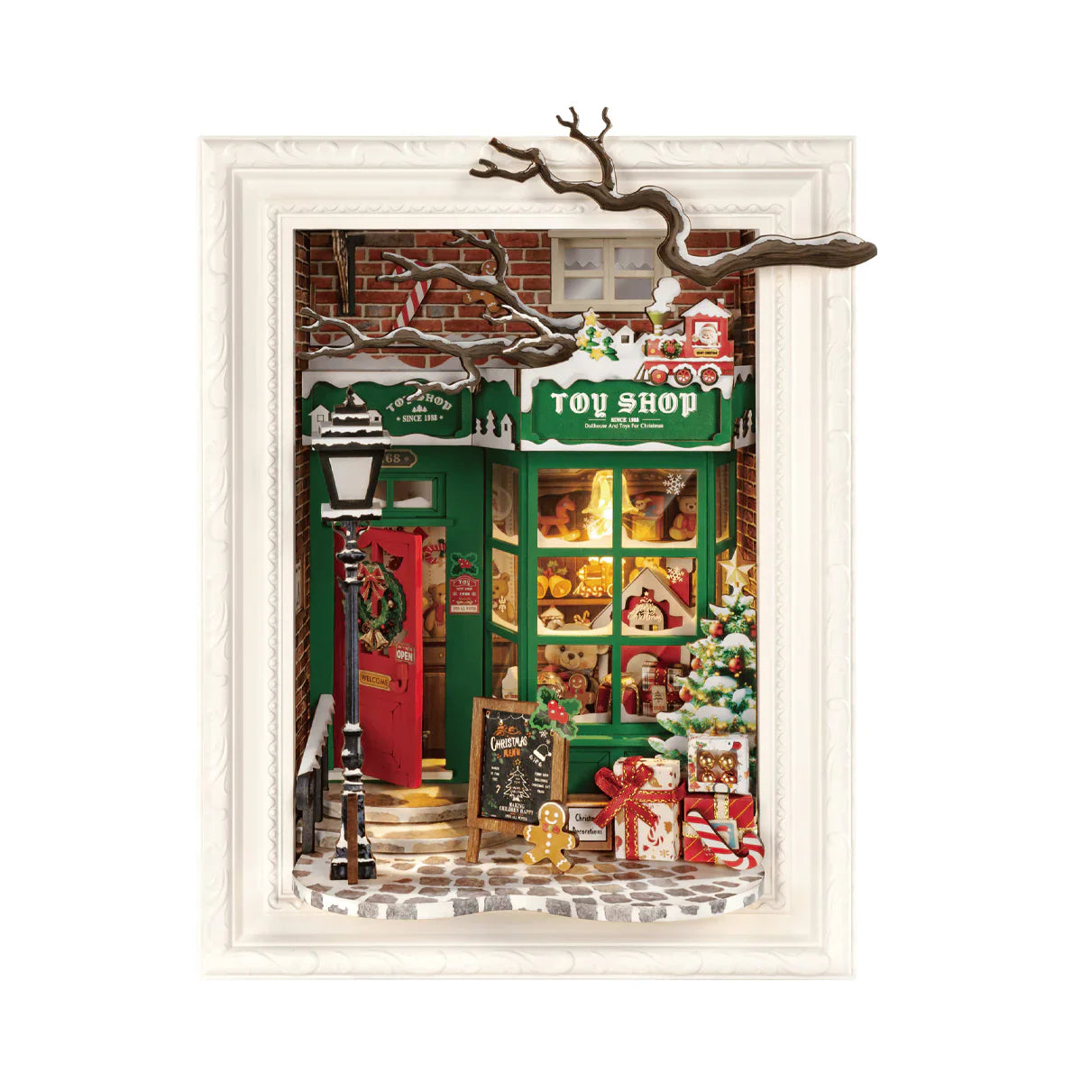 Enchanted Christmas - Santa's Toy Store 3D Puzzle Frame