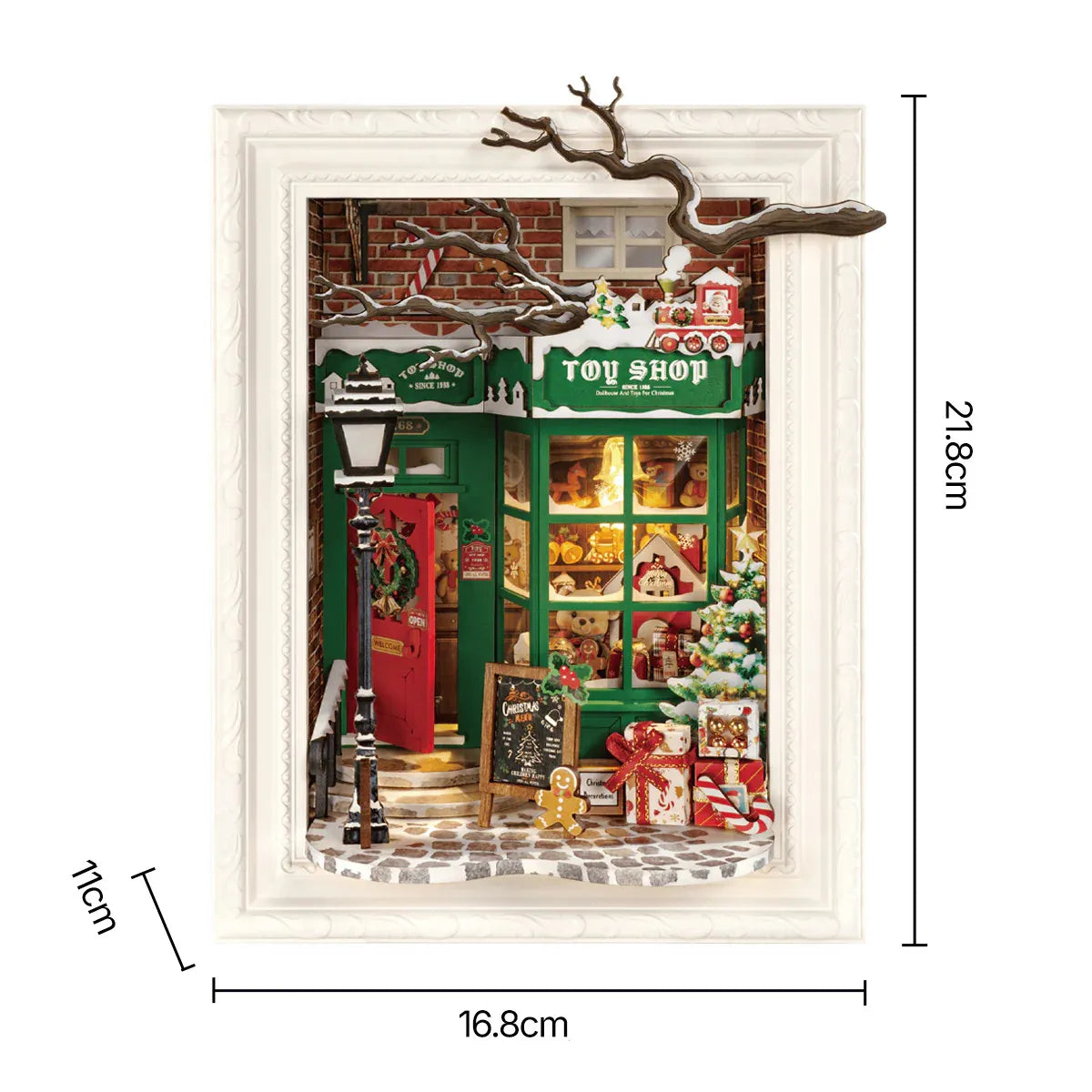 Enchanted Christmas - Santa's Toy Store 3D Puzzle Frame