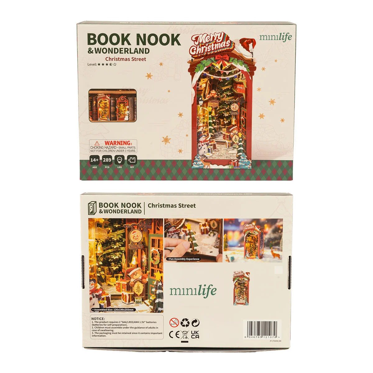 Enchanted Christmas - Festive Street Book Nook DIY