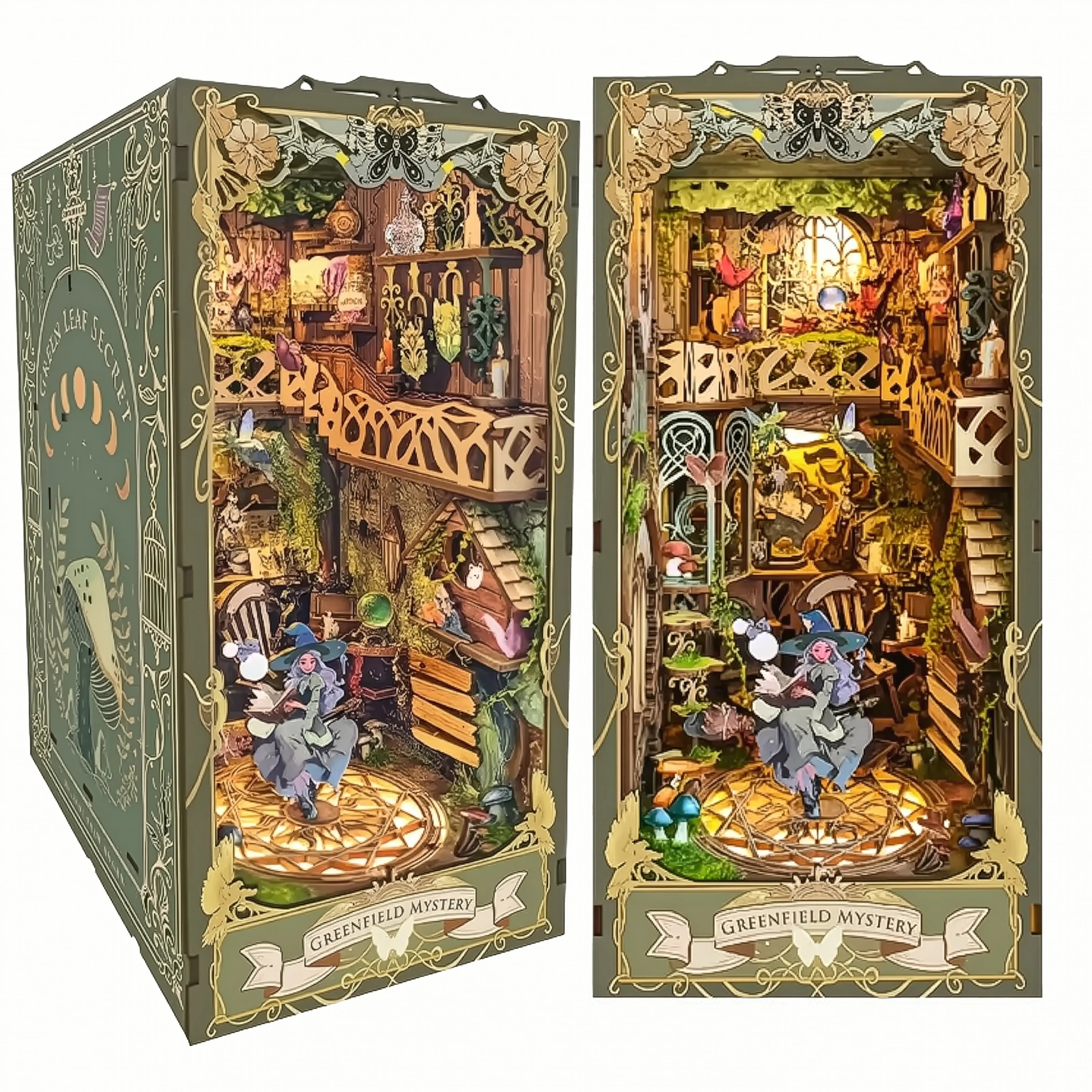 Fairy Green Kingdom Book Nook DIY