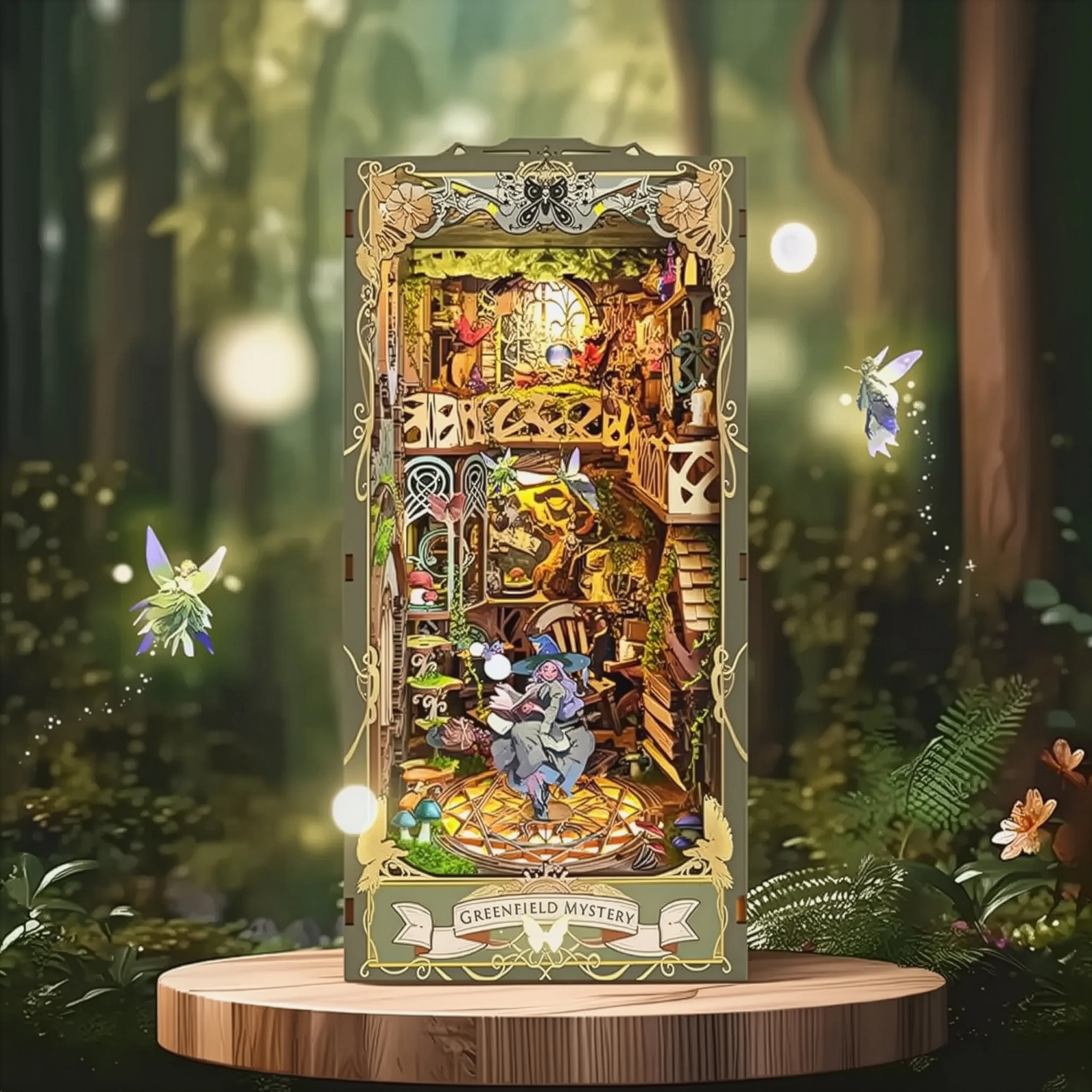 Fairy Green Kingdom Book Nook DIY