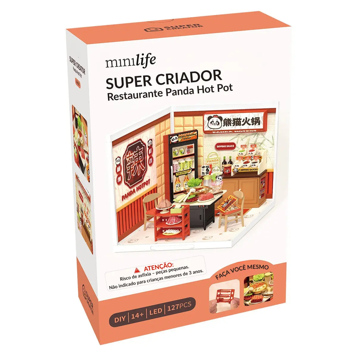 Panda Hot Pot Restaurant Miniature DIY