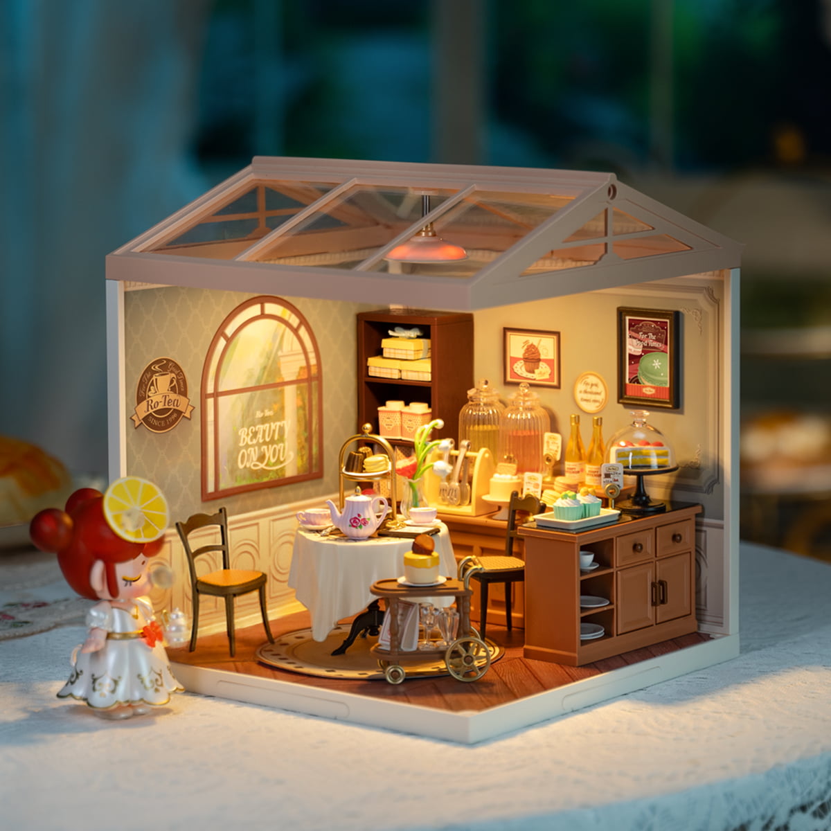 Charming Tea Room Miniature House DIY