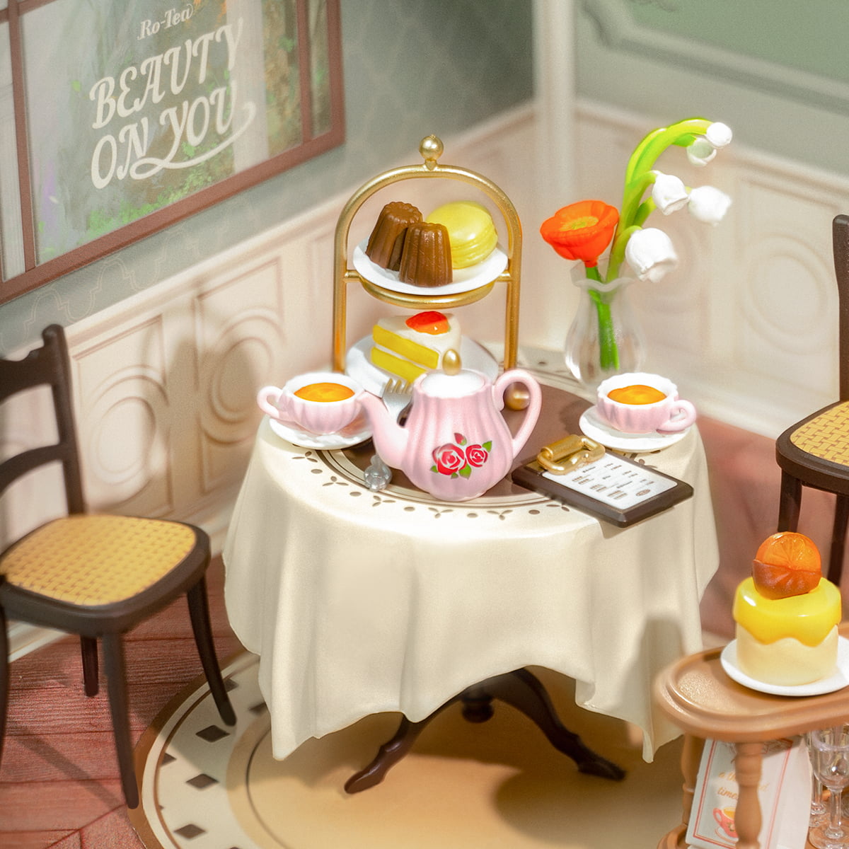 Charming Tea Room Miniature House DIY