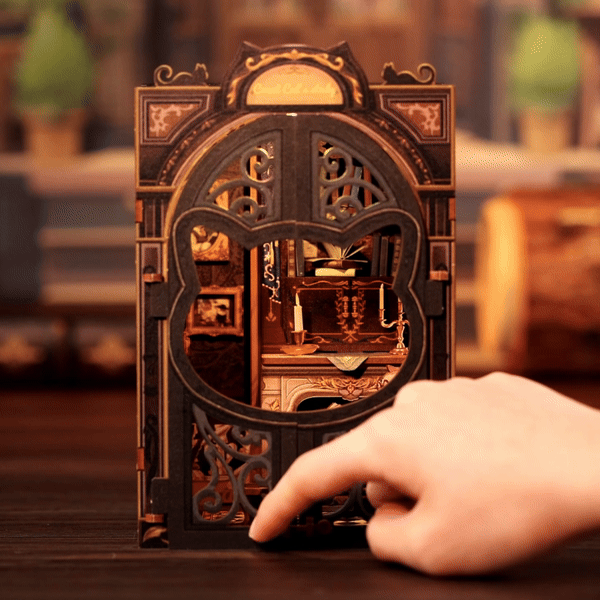 Count Cat's Study Book Nook DIY