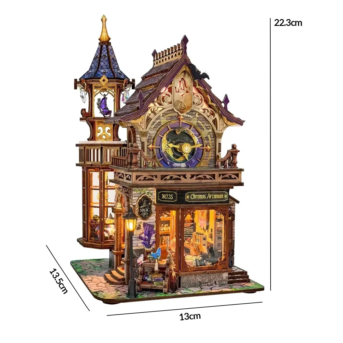 Magical Clock Tower Miniature House DIY