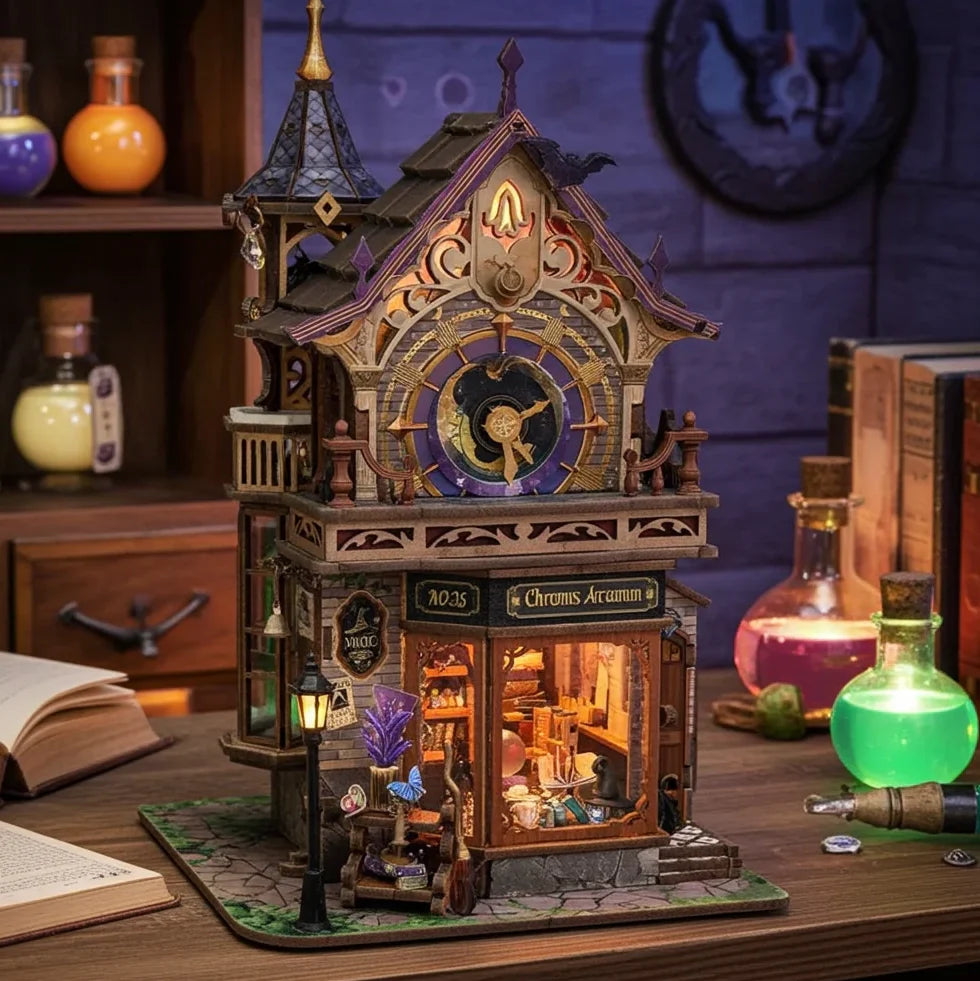Magical Clock Tower Miniature House DIY